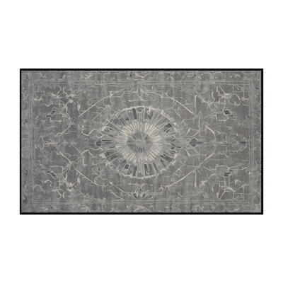 Tapis gris lavable à la machine