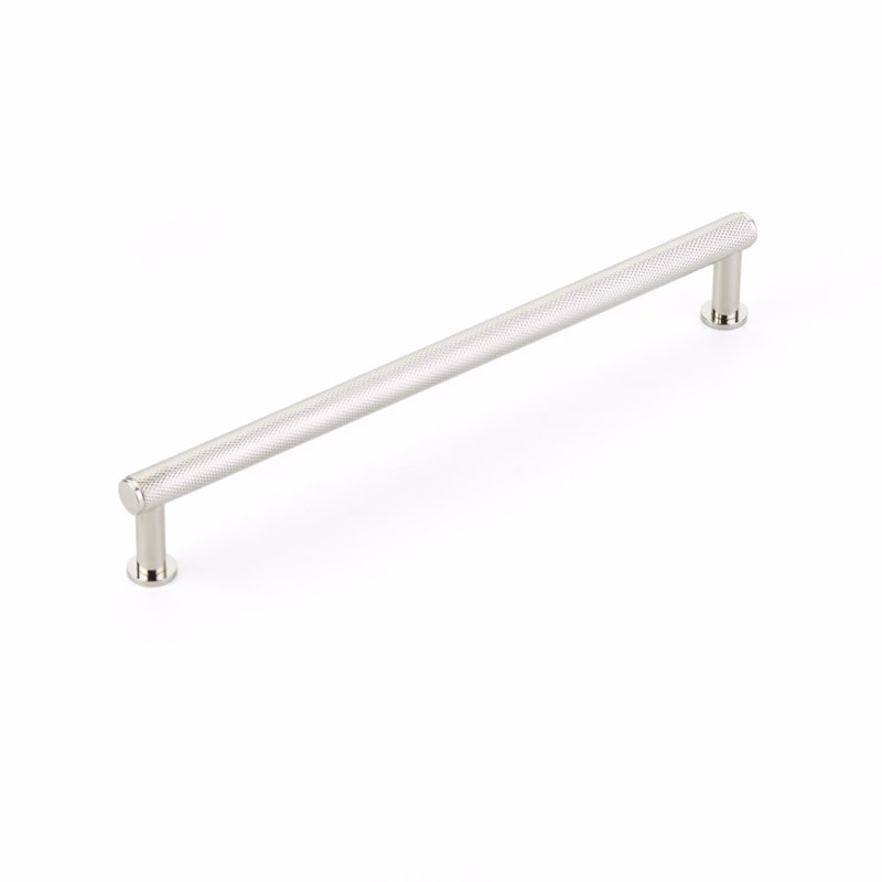 Poignée d'armoire Schaub, Nickel poli, 8"