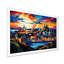 City Québec Popart, reproduction d'art sur toile-1053636639-1053636625