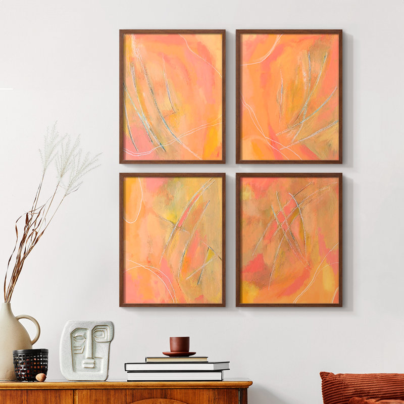 «Peach Bliss I», 4 pièces sur papier