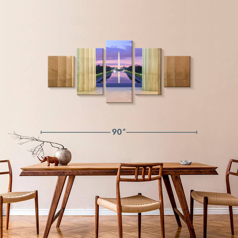 Reflection Of Washington Monument, 36" H x 80" W