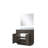 Single Bath Vanity 36 In. W X 22 In. D, Carrara Marble Countertop And 34 In. Mirror-509762815