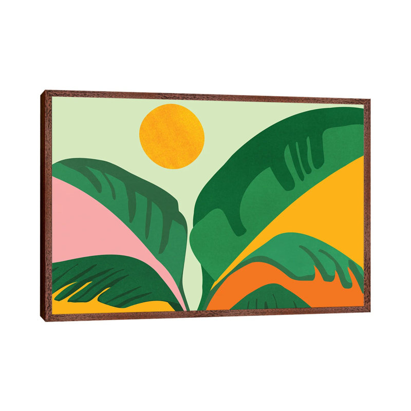 Things Are Looking up 1 Piece Wall Art on Canvas, 45.72cm H x 66.04cm W x 3.81cm D, Classic Brown Wood Floater Framed
