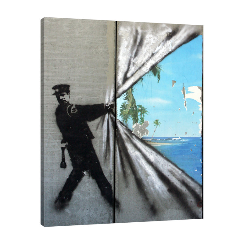 Covering Paradise by Banksy - Wrapped Canvas Print, 38 cm H x 30 cm W x 4 cm D