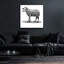  «Little Ewe» par Art Licensing Studio, art mural en verre acrylique, 36 po x 36 po-166053785