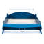 Lit plateforme avec roulettes Blue Race