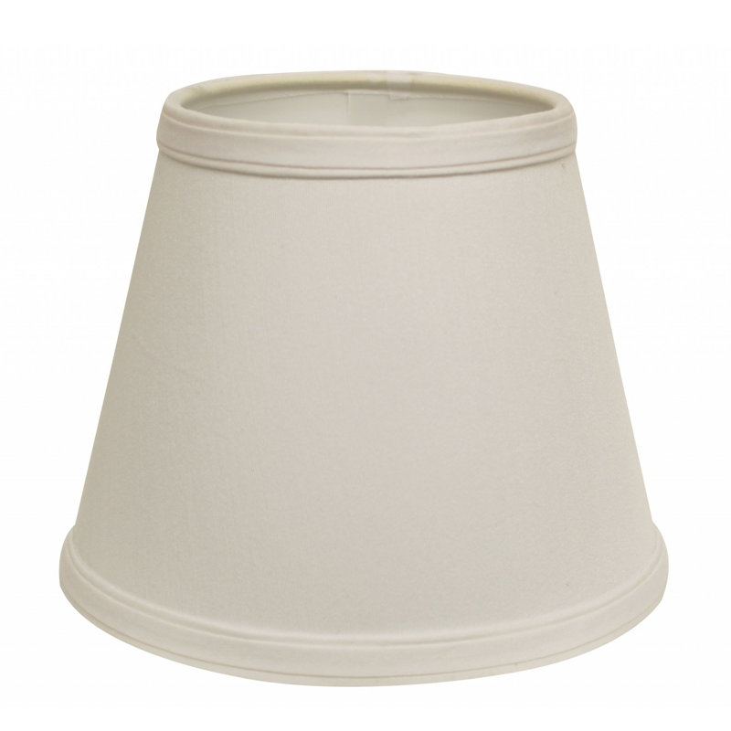 Abat-jour rigide incliné Shantung, Blanc, H 8 po x l 12 po x P 12 po