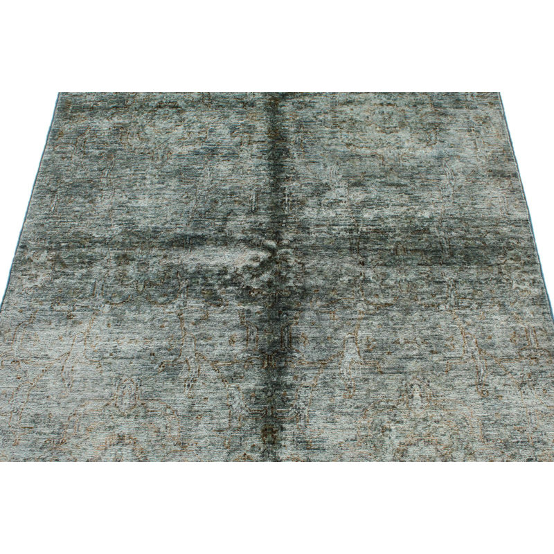 Tapis bleu et gris Anatolian 4x6