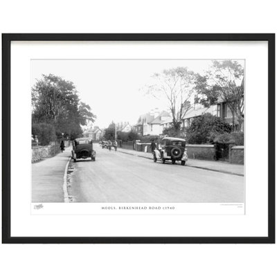 Meols, Birkenhead Road C1940 1 Piece Single Picture Frame Wall Art