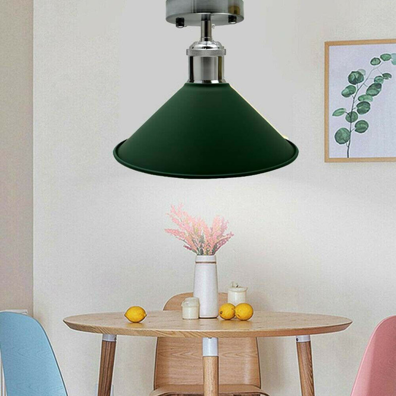 Chasteen Semi Flush Mount, Green
