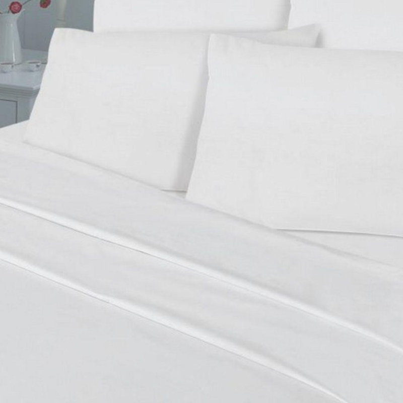 Preet Cotton Blend Solid Colour Duvet Cover with Pillowcases