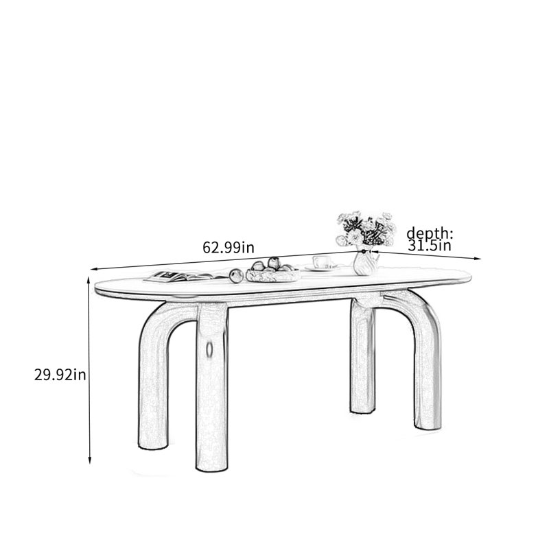 Resmondo, H 29,92 po x L 62,99 po x l 31,5 po