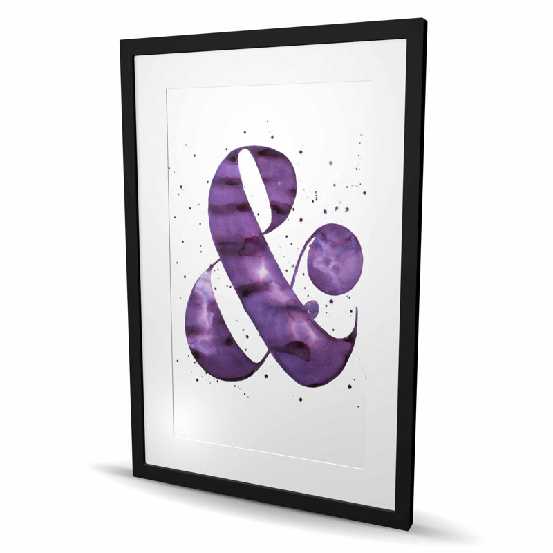«Ampersand» - Formes typo et symboles, impression encadrée décor