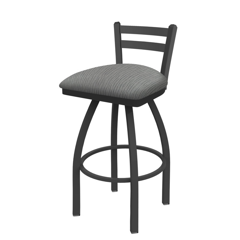 Tabouret de bar et de comptoir 411 Jackie, Tissu - alpin graphique, Étain, Tabouret de comptoir (assise de 25 po de hauteur)
