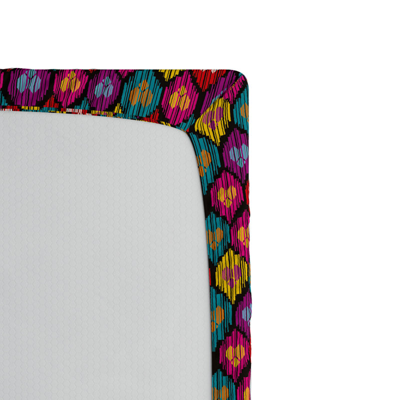 Microfiber Ikat Fitted Sheet, Twin XL Fitted Sheet