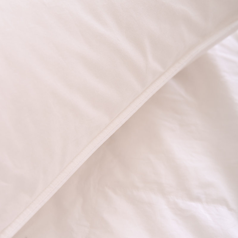 Highland Feather 600 Loft White Goose Down Pillow 289 TC Cotton Casing, King