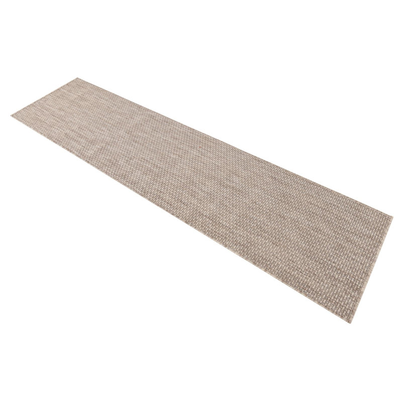 Tapis beige Bembry, Tapis de couloir 2 pi 7 po x 10 pi