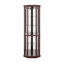 Vitrine d'angle vitrée d'angle pour vitrine de coin, vitrine d'angle pour le salon, armoire vitrée, collection Antique, vin, verre de bar, lumière incluse, cerisier foncé