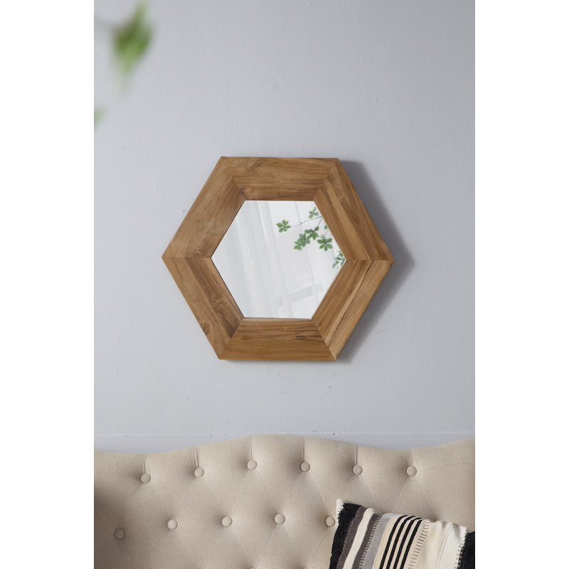 Miroir Luster Mid-Century, Naturel