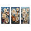 Jardin zen beige et bleu - Ensemble de 3 impressions métalliques de plantes-1474005317