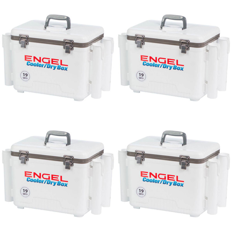 Engel 19-Quart Rod Holder Insulated Cooler, White