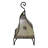 Handmade Moroccan Leather Table Lamp with Henna Design Beige Arias