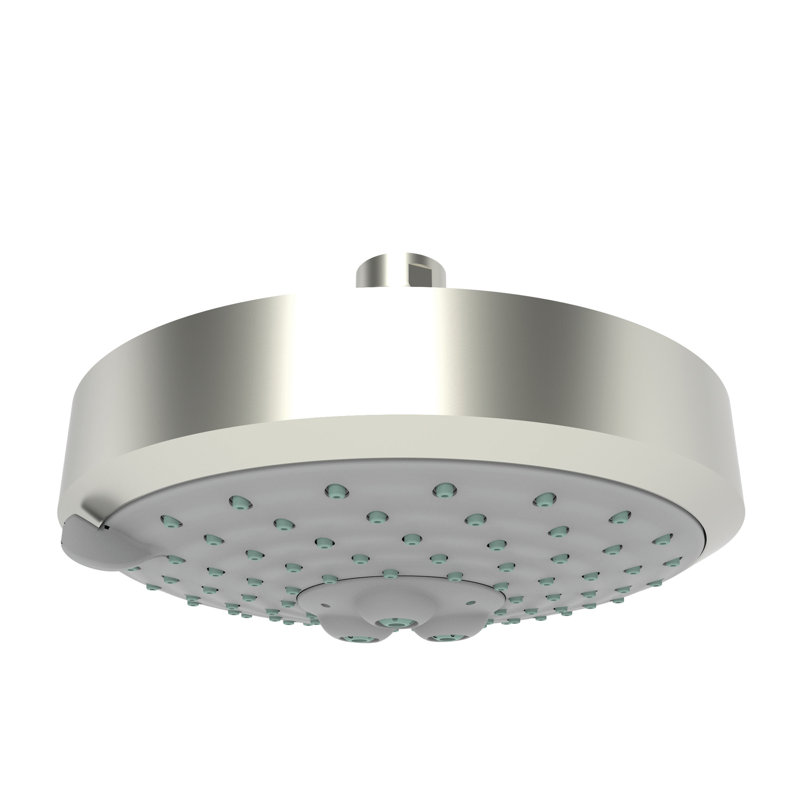 Multi Function Fixed Shower Head, Satin Nickel