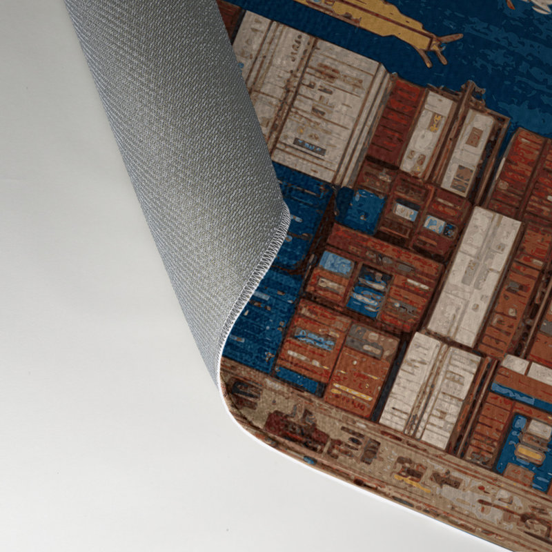 Tapis intérieur et extérieur gris Transport, Rectangle 9 pi x 12 pi
