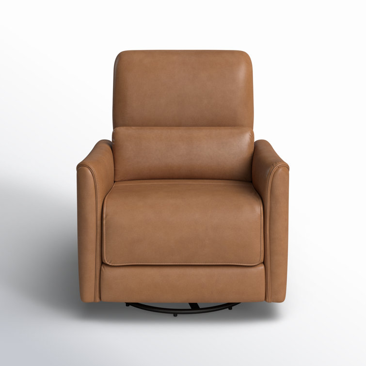 Santo Top Grain Genuine Leather Swivel Power Recliner &amp; Reviews 