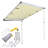 Yescom 55.12'' W x 84.62'' D Fabric Beige Cover Retractable Patio Awning