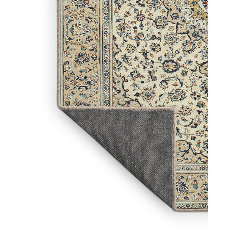 Tapis traditionnel gris / noir / pêche Danberry, Rectangle 8 pi x 10 pi