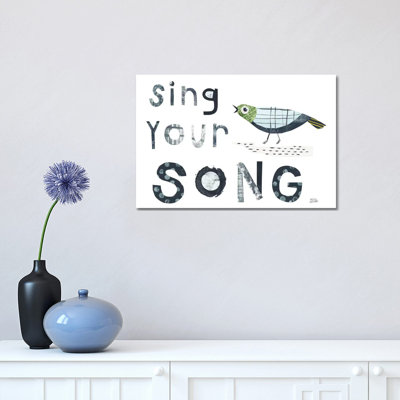 Bird Words III by Melissa Averinos - 1 Piece Wrapped Canvas Wall Art