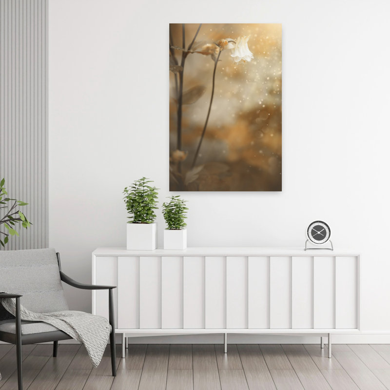 "Mornings", art mural contemporain abstrait, H 36 po x l 24 po