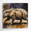 Faune, art mural sur toile gris Aardvark-2106315478