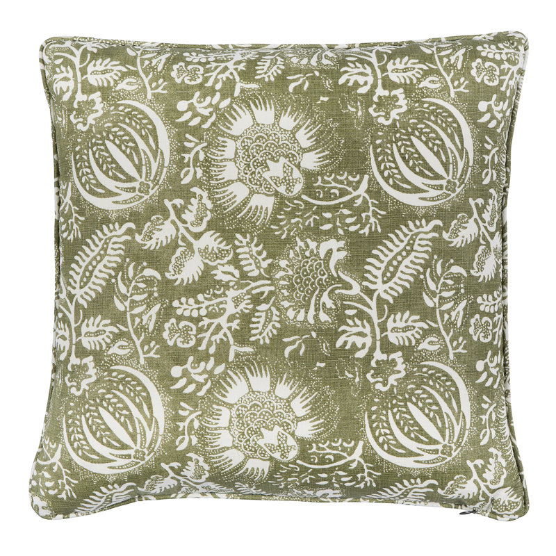 Linen Throw Square Pillow Cover & Insert, 20"H x 20"W