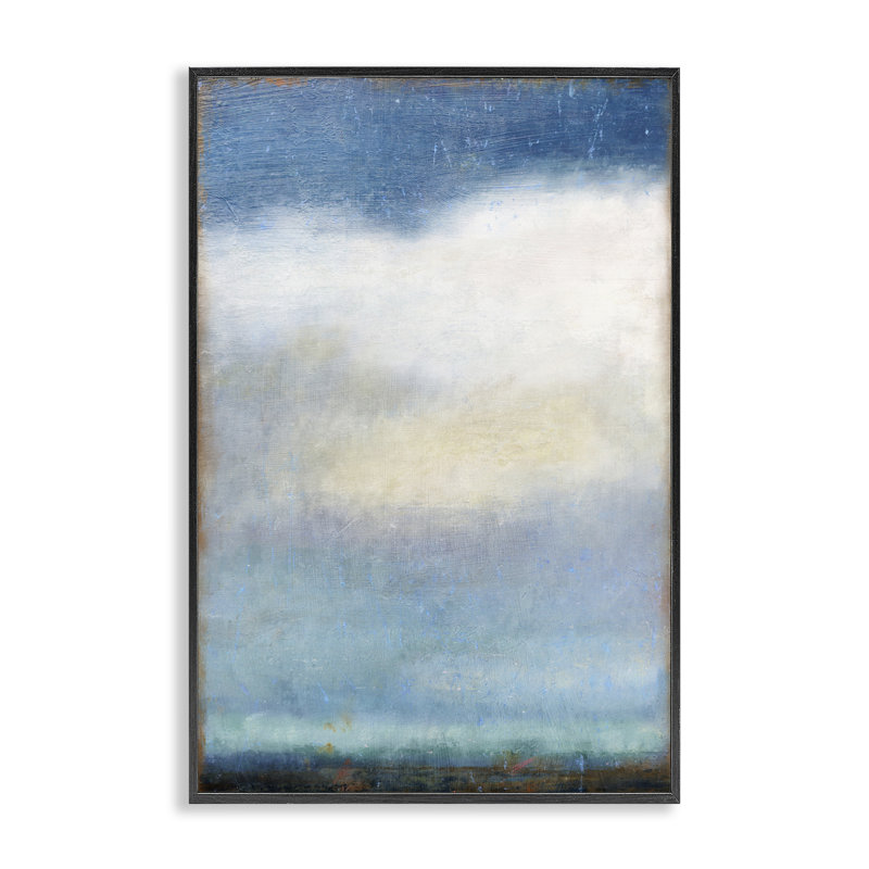 «Rustic Clouds Landscape», art de la giclée encadrée par Suzanne Nicoll, H 18 po x l 12 po, Noir