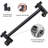 12" Matte Black Square Stainless Steel Rain Shower Head With Adjustable Brass Arm