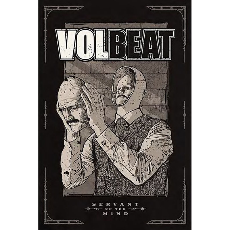  Officiellement sous licence VolBeat Servant of the Mind, affiche d'art 24 x 36 po - reproduction décorative - papier affiche - prête à encadrer