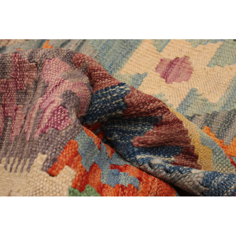 Tapis orange unique de 4 pi 2 po x 5 pi 5 po Bacroft
