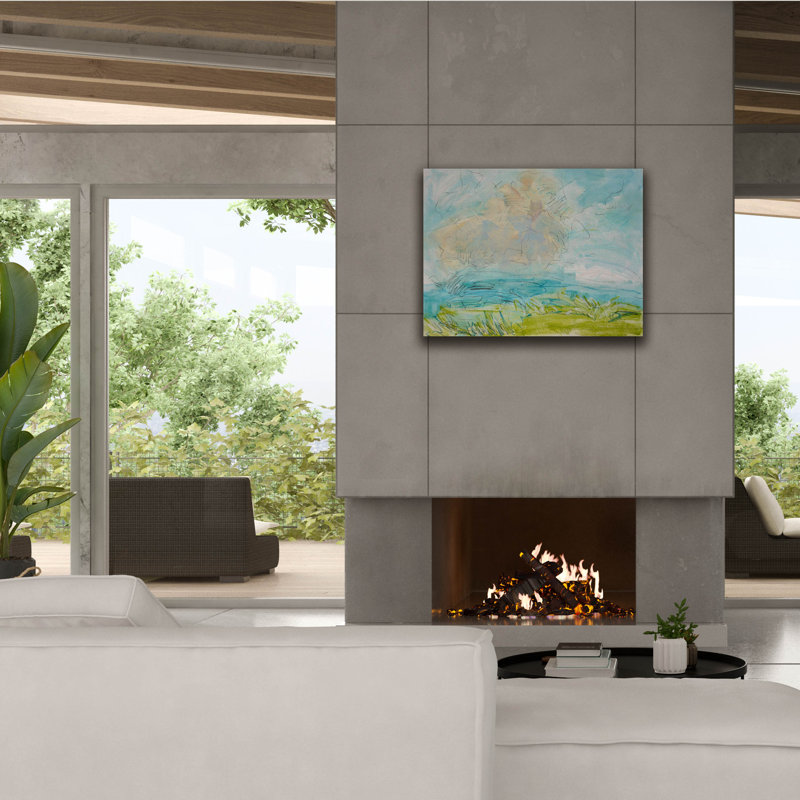  «Heaven And Earth 8» par Dorothy Fagan, art mural sur toile, H 26 po x l 34 po