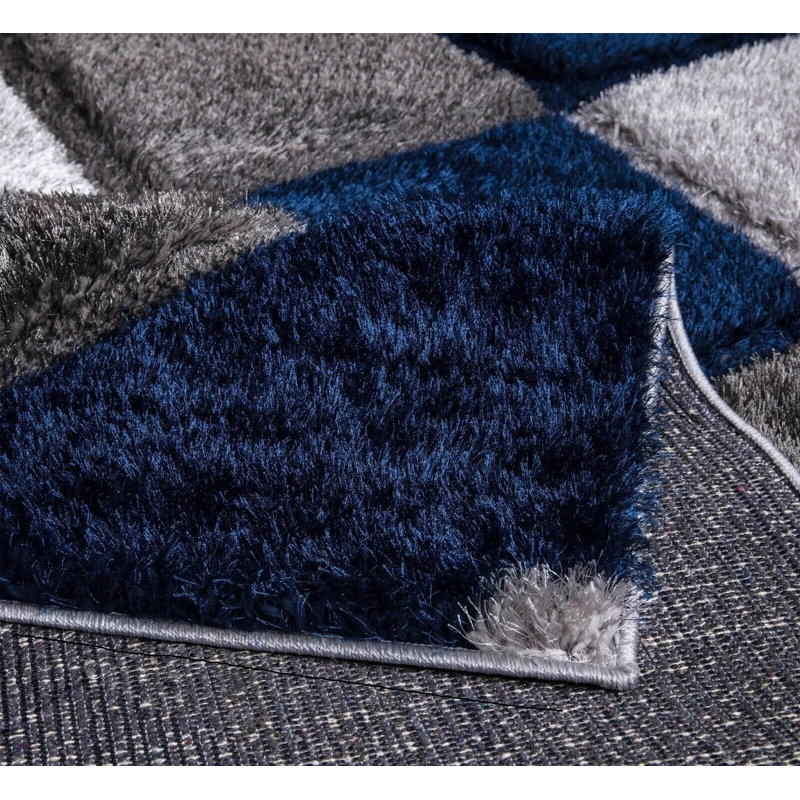 Christean Non-Slip Indoor Doormat, 60cm W x 110cm L, Blue