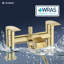 VeeBath Symphony Round Waterfall Bath Shower Mixer Tap with Kit-1481325922