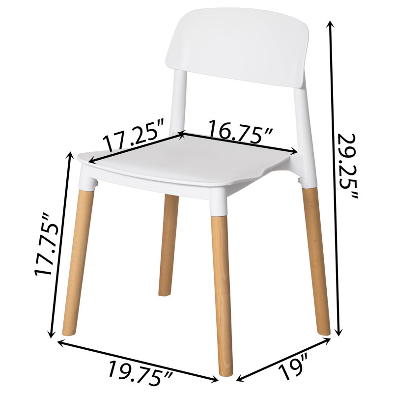 Baleskie 17.75'' H Side Chair, 4, White