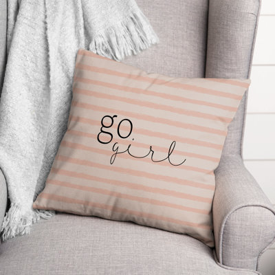 Striped Square Throw Cushion
