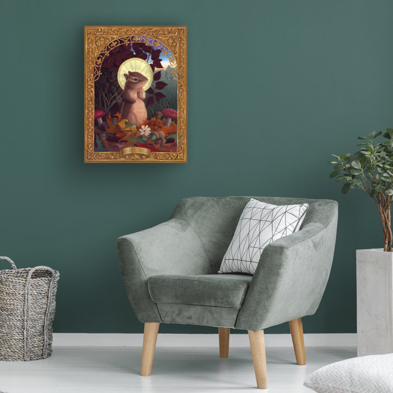 Art sur toile, Gina Matarazzo Tamias Striatas, H 19 po x l 14 po