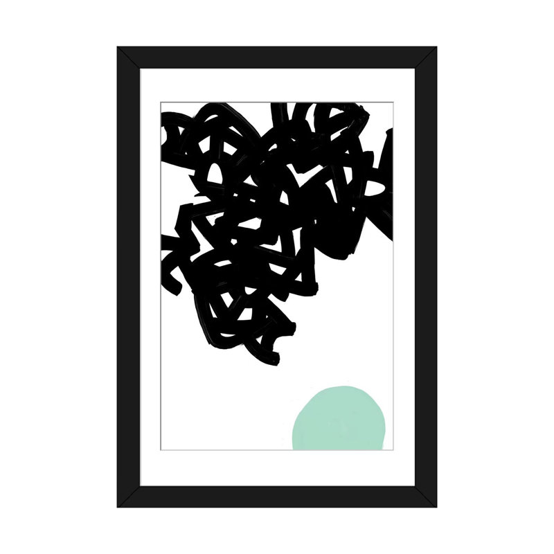« gestes i », impression sur toile, H 24 po x l 16 po x P 1 po, Papier d'art encadré noir, Blanc