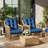 Anjelyka 22"W X 22"D Outdoor Cushions 5" Indoor And Outdoor Seat/Back Cushion-269089464