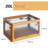 Medium Collapsible Storage Box Bin, 5 Side Clear Open Access Stackable w/ Lid, Wheels-1249410761-1242576479