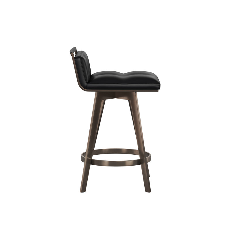 Arizona Swivel Upholstered Stool with Metal Frame