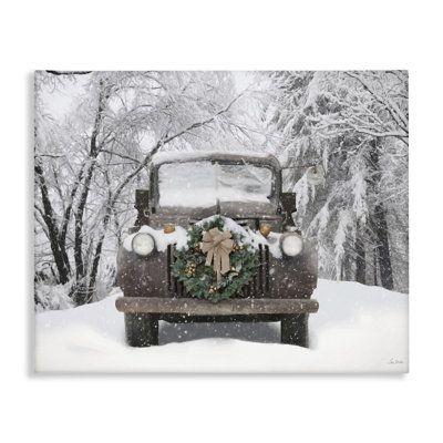 Camion à couronne en toile de neige, design par Lori Deiter
